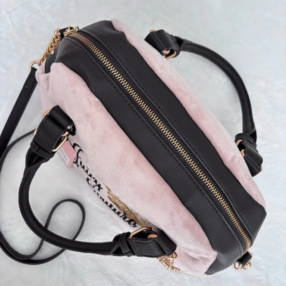 JUICY COUTURE The Key To Juicy Pink Satchel Handbag--NWT - Picture 4 of 15
